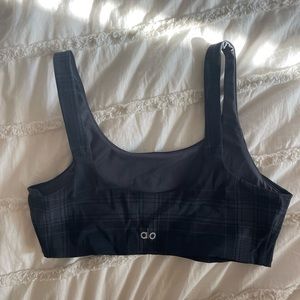 Alo plaid sports bra